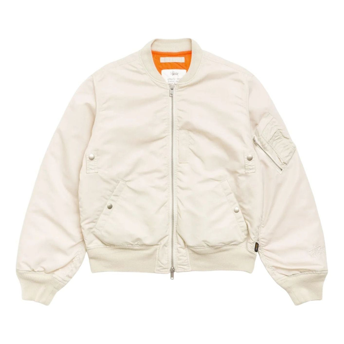Stussy Ma-1 Bomber Jacket 'Bone' 115955-BONE - Stussy Professional Edition