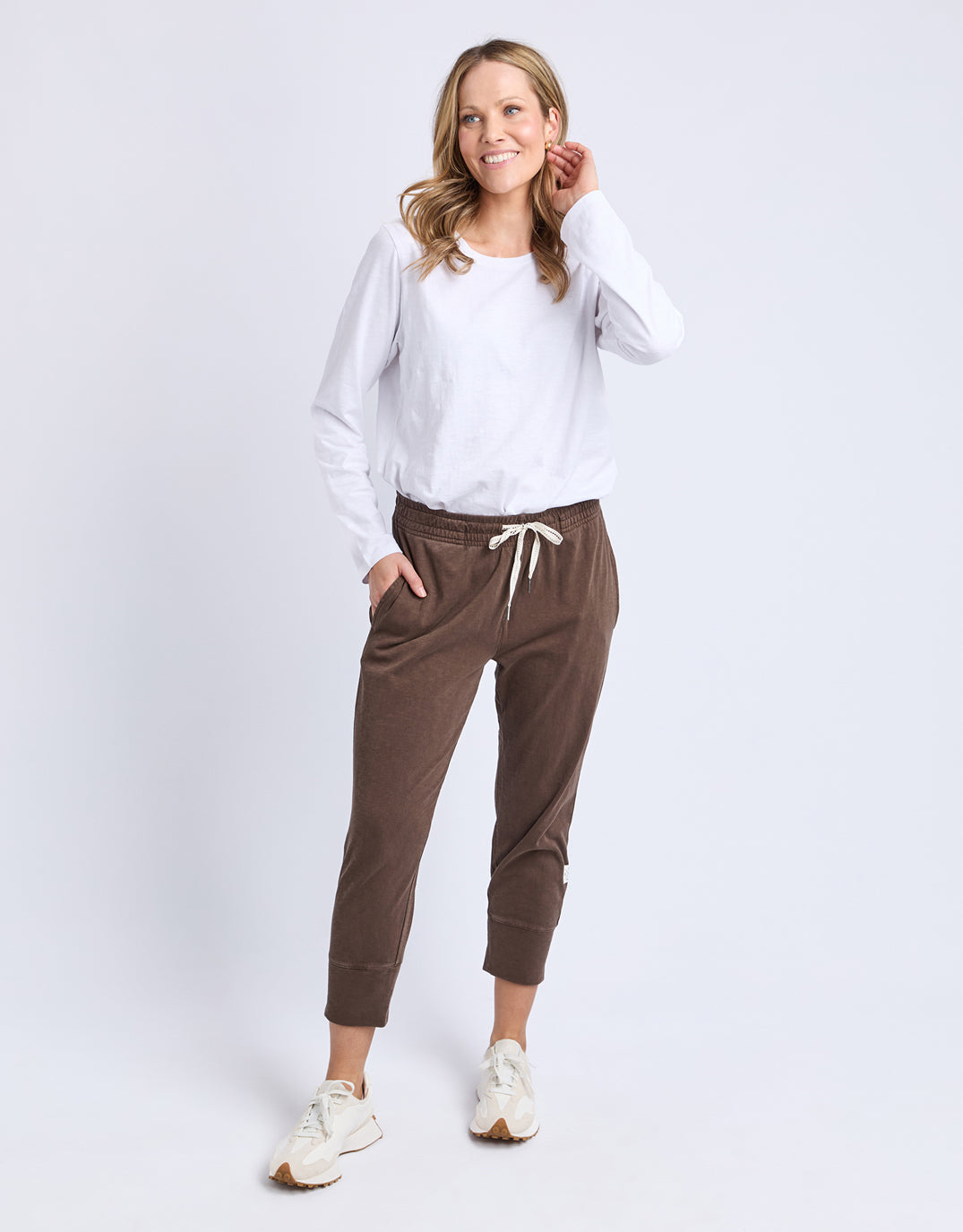 3/4 Brunch Pant - Coffee