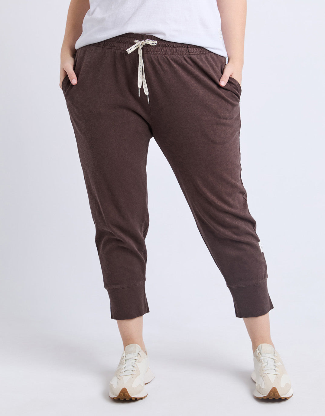 3/4 Brunch Pant - Coffee