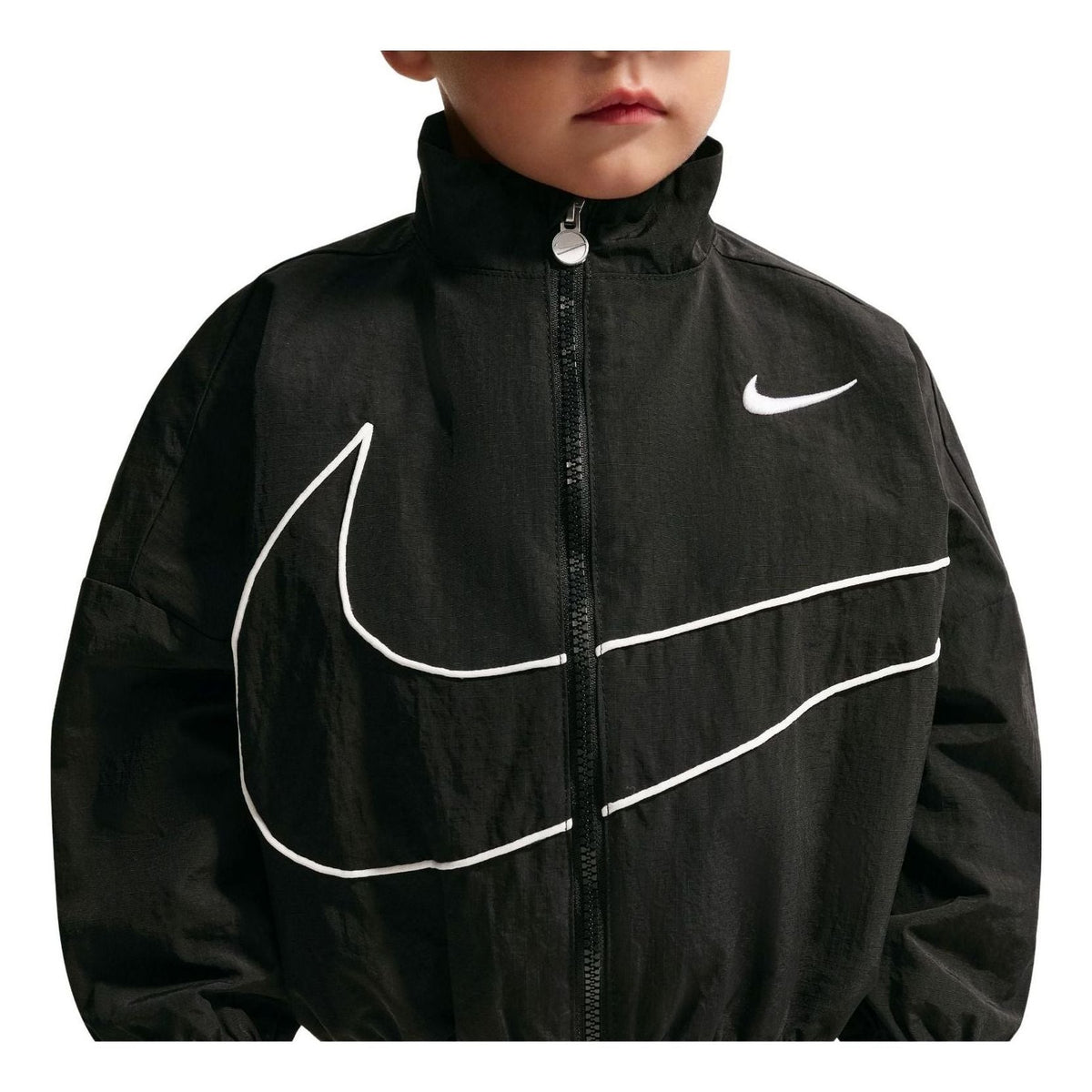 (TD) Nike Big Swoosh Hoodless Wind Jacket 'Black' 76N972-023 - Nike Professional Edition