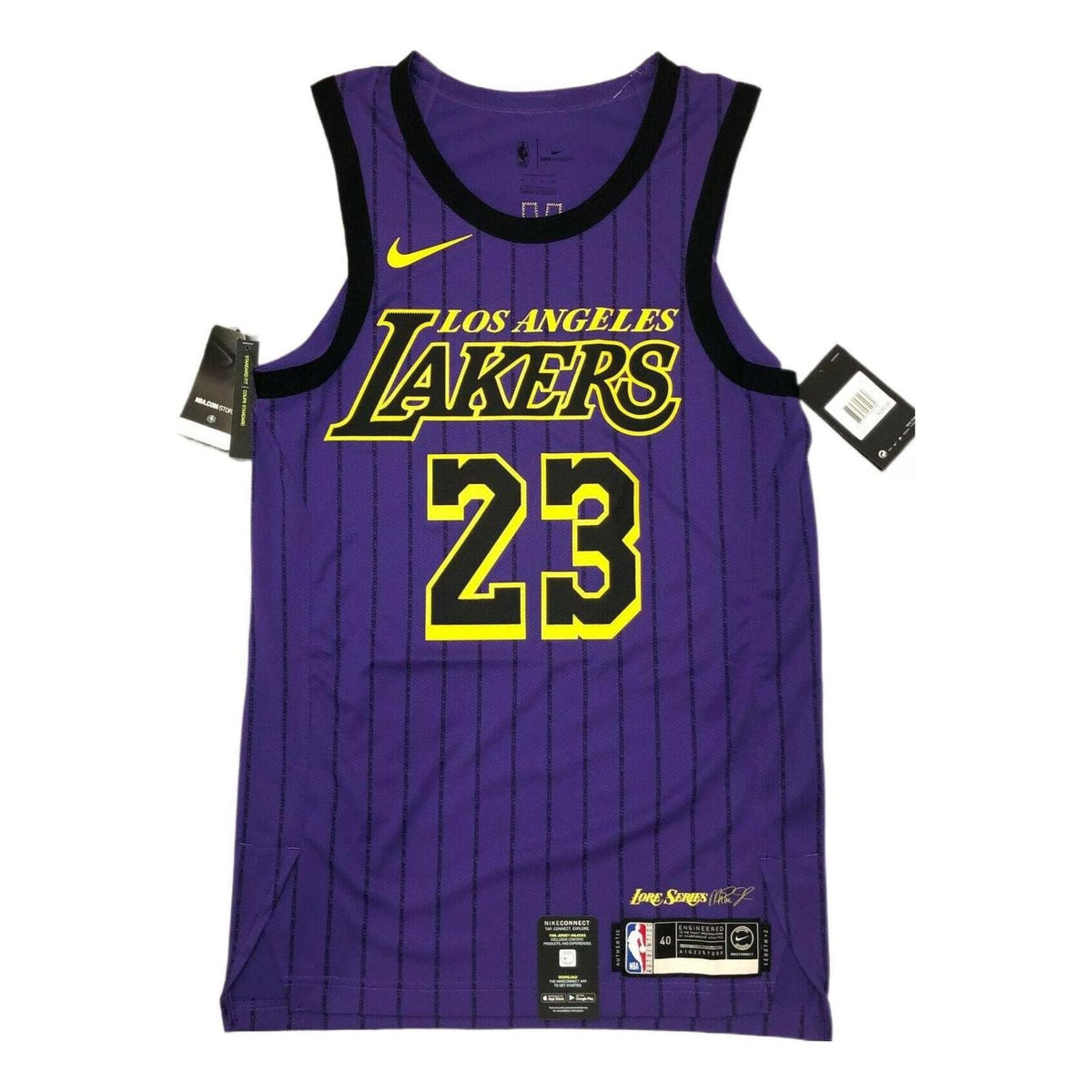 Nike NBA LA Lakers Lebron James City Edition Vaporknit Jersey 'Lakers Purple' AH6213-508
