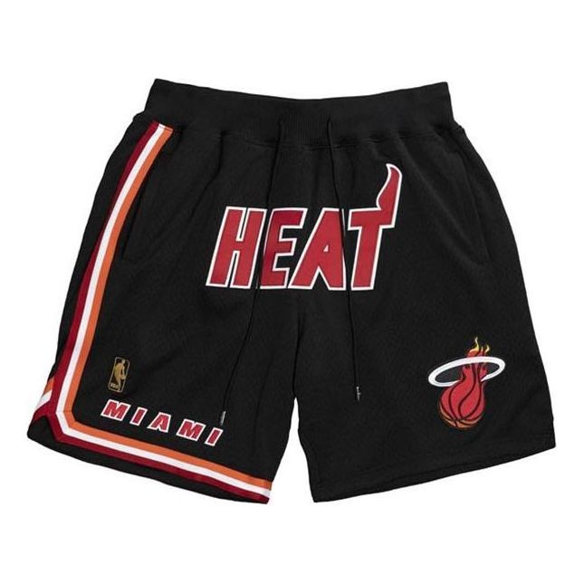 Mitchell & Ness x Just Don Miami Heat 1996-97 Logo Shorts 'Black' SHORDL20006-MHEBLCK96 - Mitchell & Ness Professional Edition