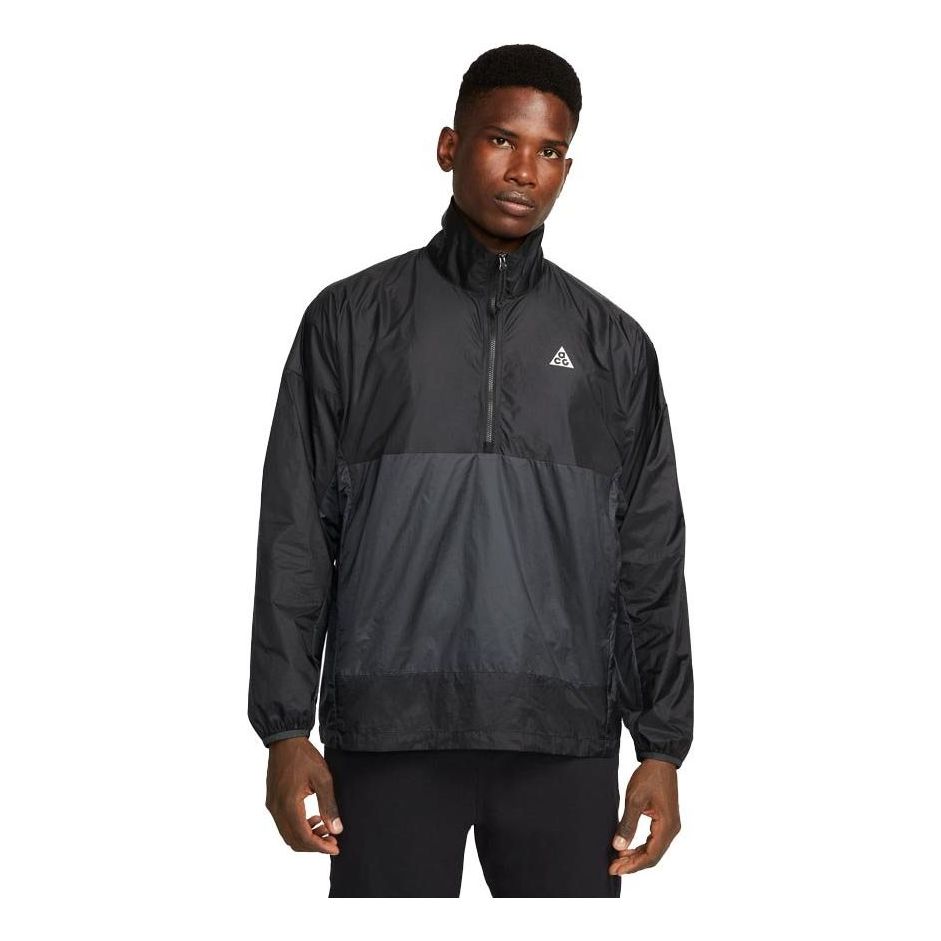 Nike x ACG Cinder Cone Half Zip Jacket 'Black Grey' DN3953-045