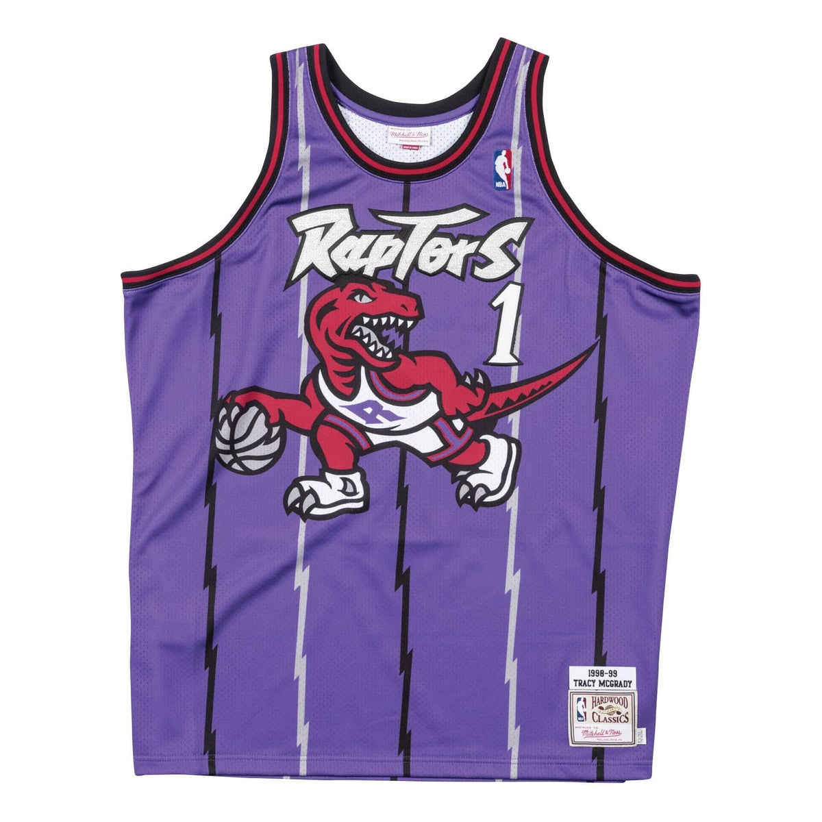 Mitchell & Ness NBA Tracy McGrady Toronto Raptors 1998/99 Road Jersey #1 AJY4GS18108-TRAPURP98TMC