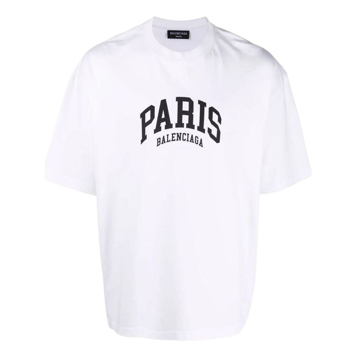 Balenciaga Cities Paris T-shirt Medium Fit 'White' 612966TLVL79040