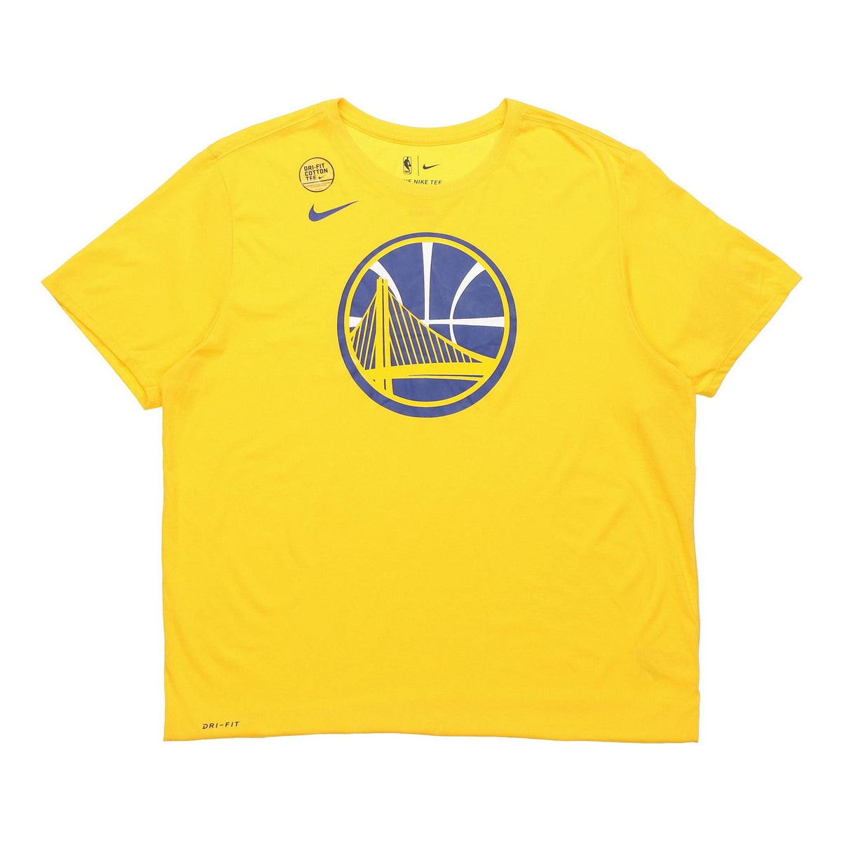 Nike Golden State Warriors AS GSW M NK DRY TEE ES LOGO Couple Style Yellow 870507-728