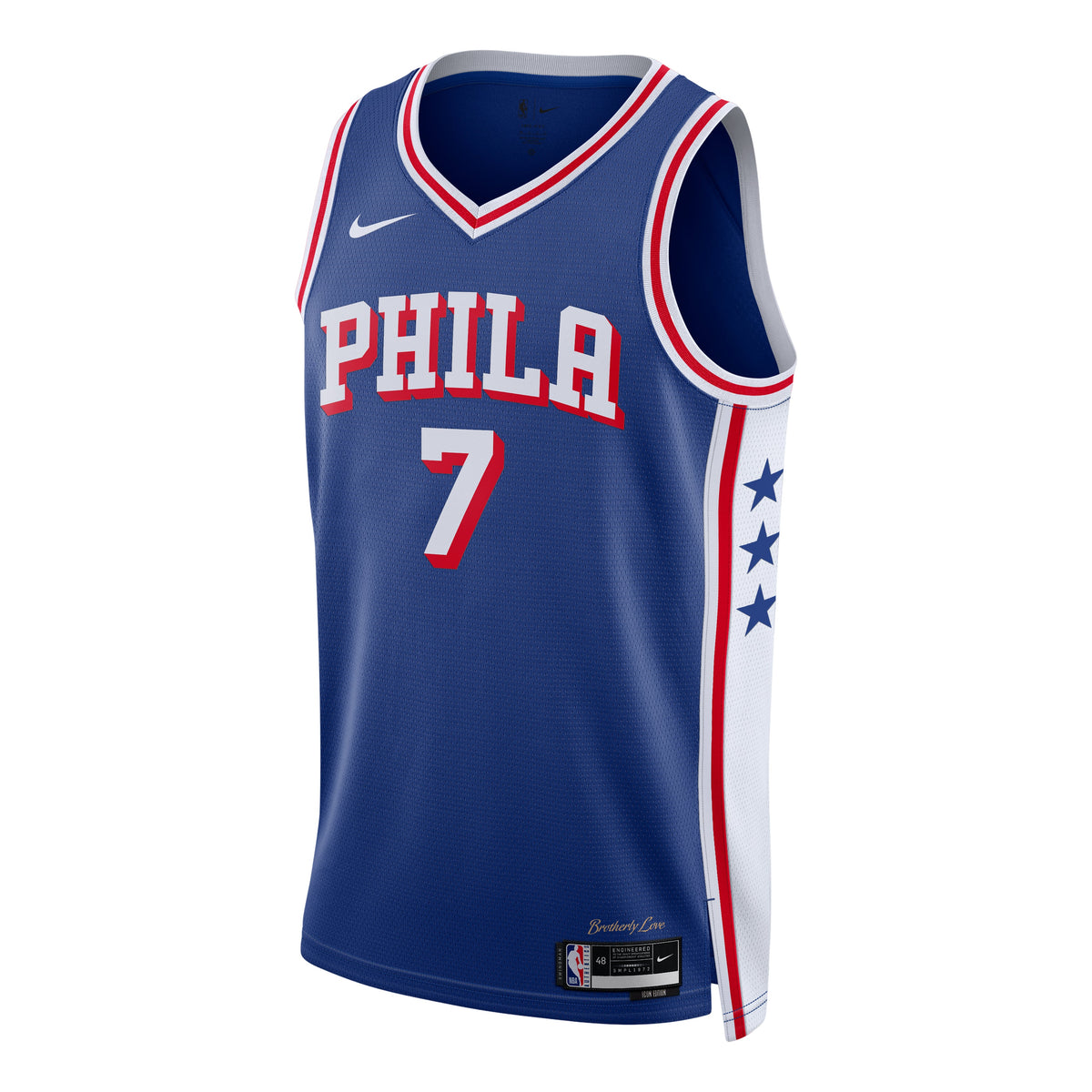 Nike Jaylen Brown Philadelphia 76ers Icon Edition Dri-FIT NBA Swingman Jersey 'Rush Blue' DX8620-498