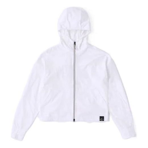 (WMNS) New Balance Outdoor Quick Dry Stretch MT1996 Rash Guard Full Zip Hoodie Asia Sizing 'White' JWTL2286-MW1