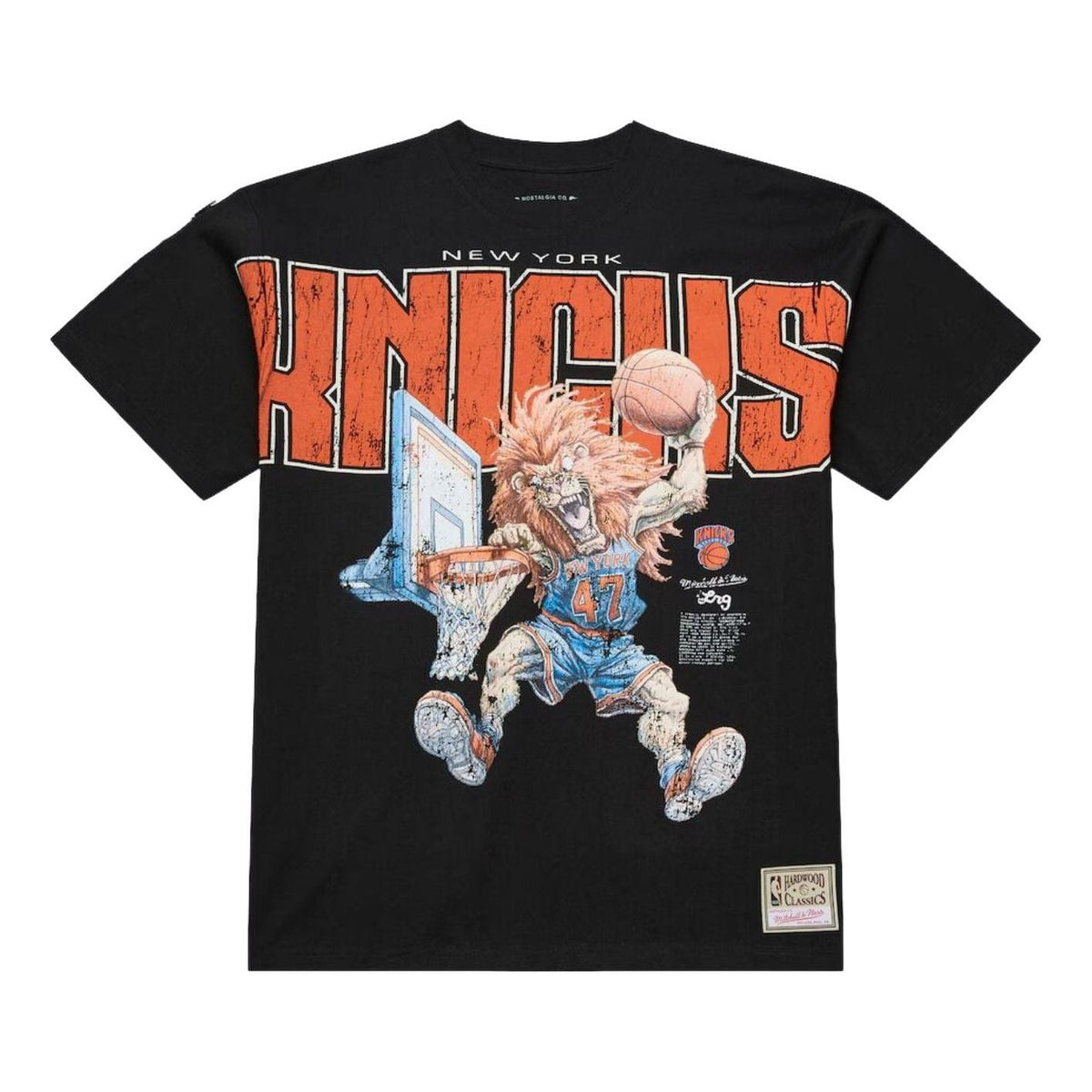 Mitchell & Ness x LRG Wild Art New York Knicks T-Shirt 'Black' 203851006