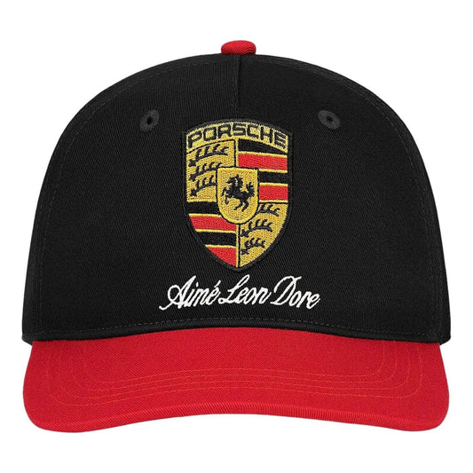 Aime Leon Dore x Porsche Colorblock Logo Hat 'Jet Black Multi' FW25AH050-JET