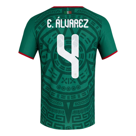 adidas Mexico 26 Home Julian Alvarez Authentic Jersey Asia Sizing 'Bold Green' KW7738