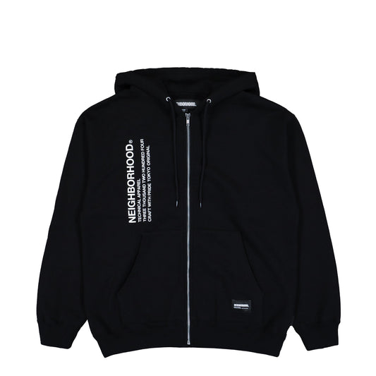 Solid Sweat Zip Hoodie LS