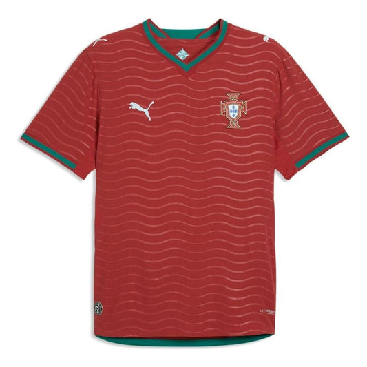 PUMA Portugal 2026 Authentic Home Jersey 'Club Red Green Lagoon' 783276-01
