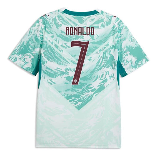 PUMA Cristiano Ronaldo Portugal 2026 Away Player Jersey 'PUMA White Green Lagoon' 788146-77