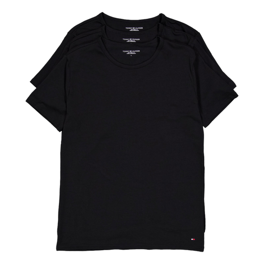 Stretch Cn Tee Ss 3pack Black/black/black