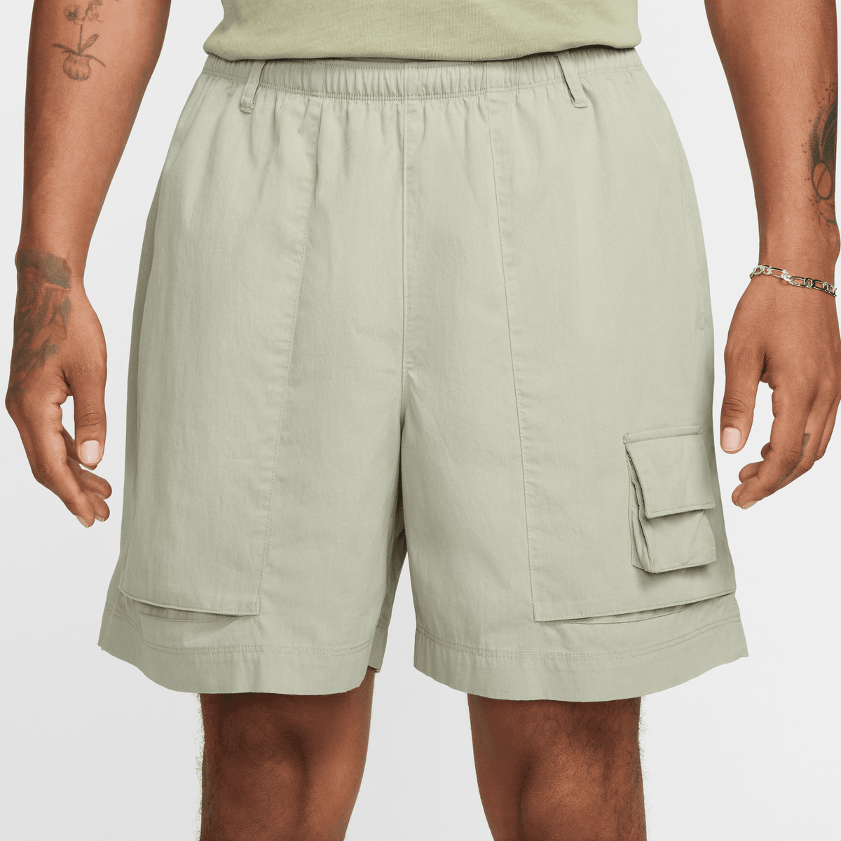 NIKE DRAWSTRING CARGO CAMP SHORTS- JADE HORIZON