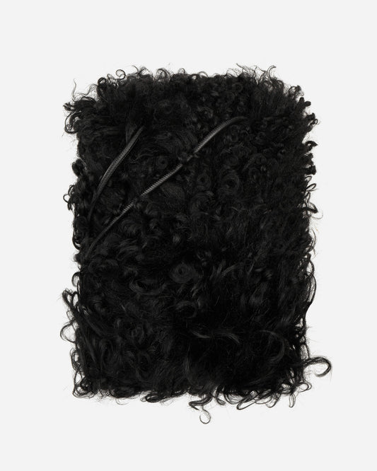 Shearling Phone Pouch Black