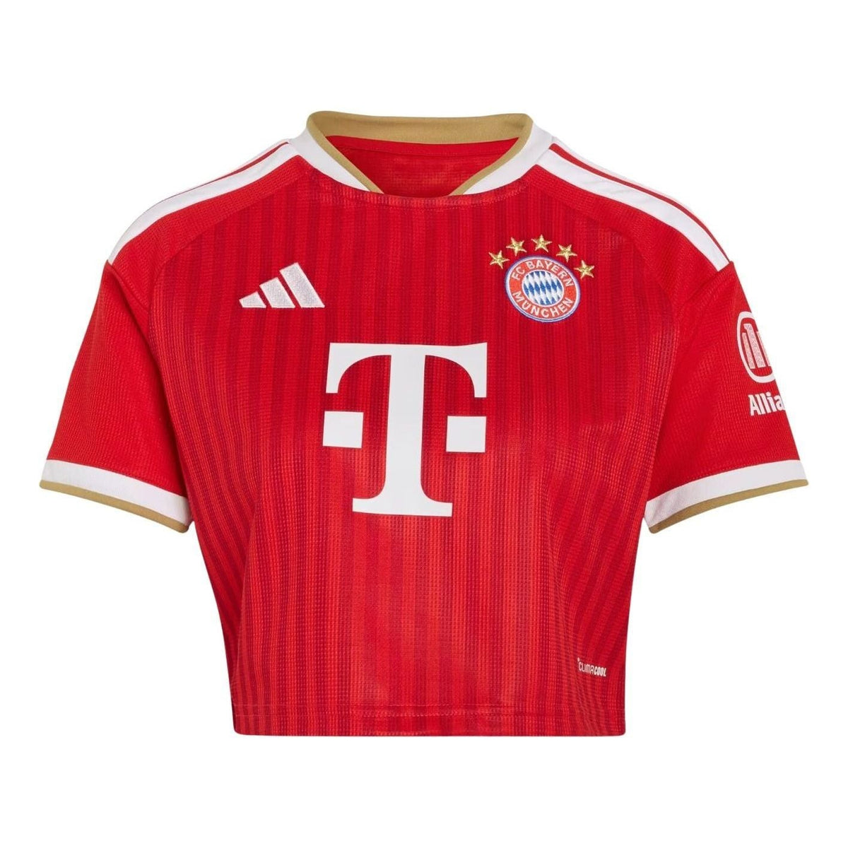 (WMNS) adidas FC Bayern 26/27 Home Cropped 'Better Scarlet White' KE8586
