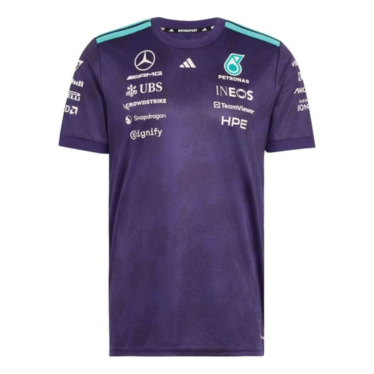 adidas x Mercedes AMG Petronas F1 Vanda Bloom Driver Jersey Asia Sizing 'Dark Purple' KV4288 - adidas Professional Edition