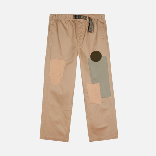 TWILL PATCHWORK CLIMBER PANT - TAN