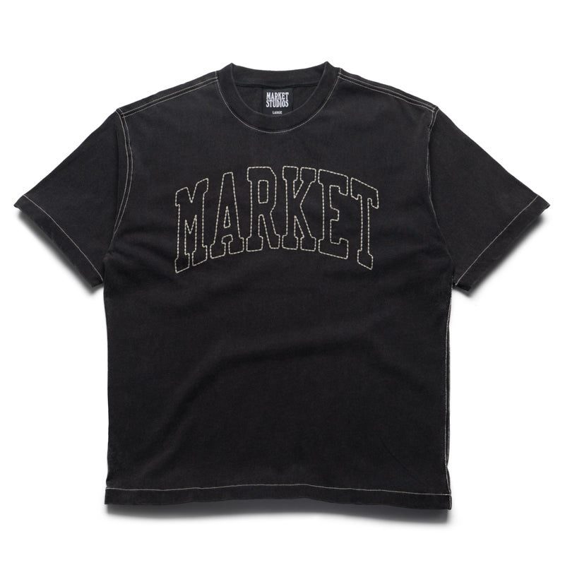 Market Big Stitch Tee - Black