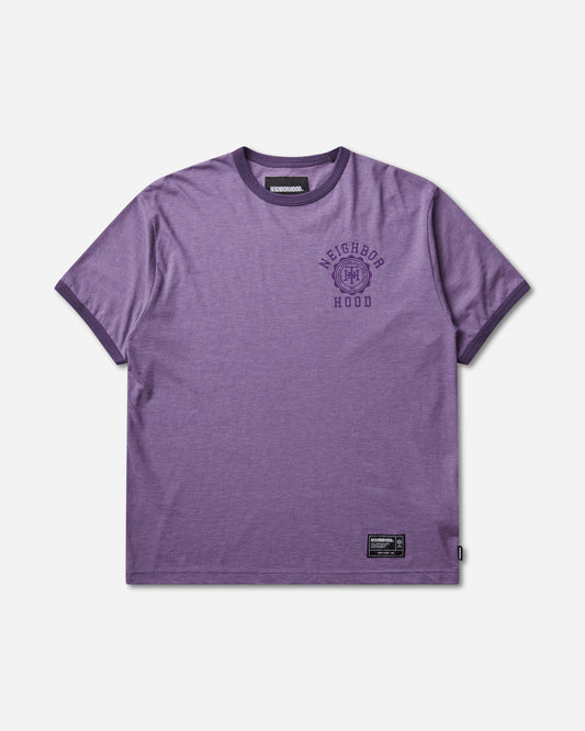 Men's Heather Fabric T-Shirt Purple
