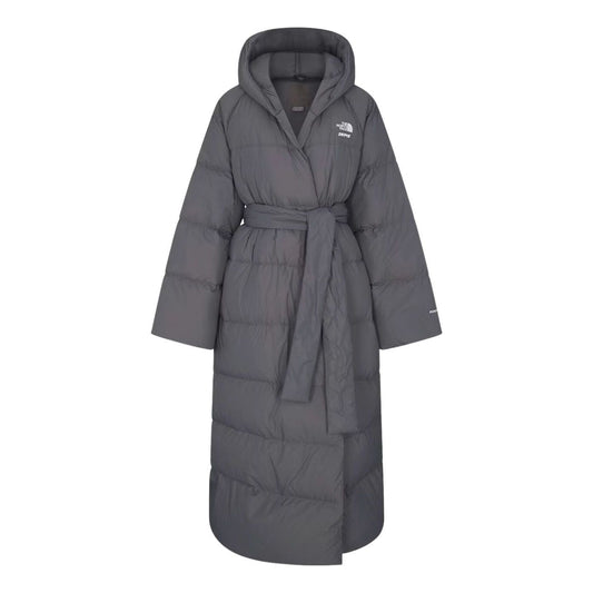 (WMNS) The North Face x SKIMS FW25 Nuptse Wrap Parka 'Gunmetal' NF0A8JJB-T8L