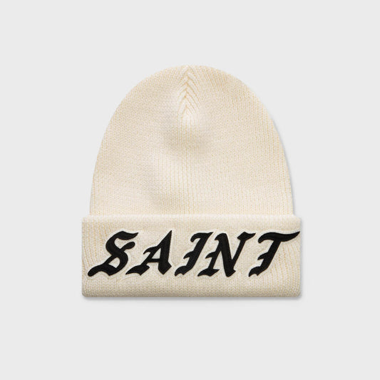 Saint Knit Beanie  - White