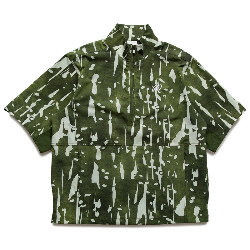 Malbon Golf Pine Inkwash Windshirt - Olive