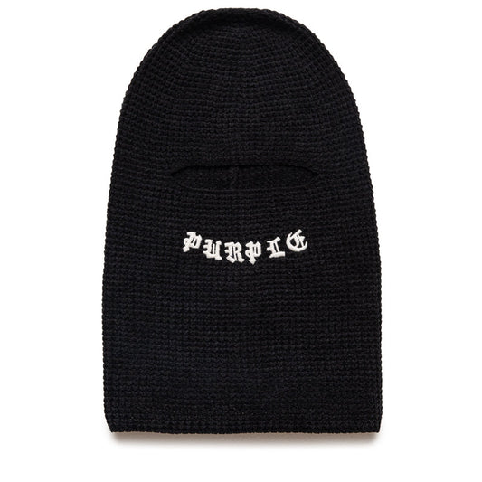 Purple Brand Chenille Balaclava - Black