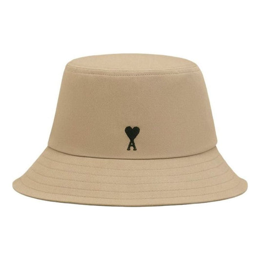 AMI SS26 Cotton Ami De Coeur Bucket Hat 'Taupe Beige' UHA666-AW0041-A036