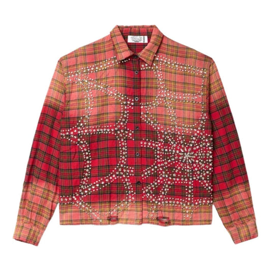Vale Red Haze Flannel Shirt 'Red' 11451-1SS2404VFHFR-RED