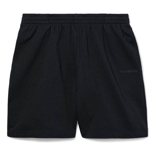 Balenciaga I Love Paris & Balenciaga Sweat Shorts 'Black Faded' 676137TRVM61041