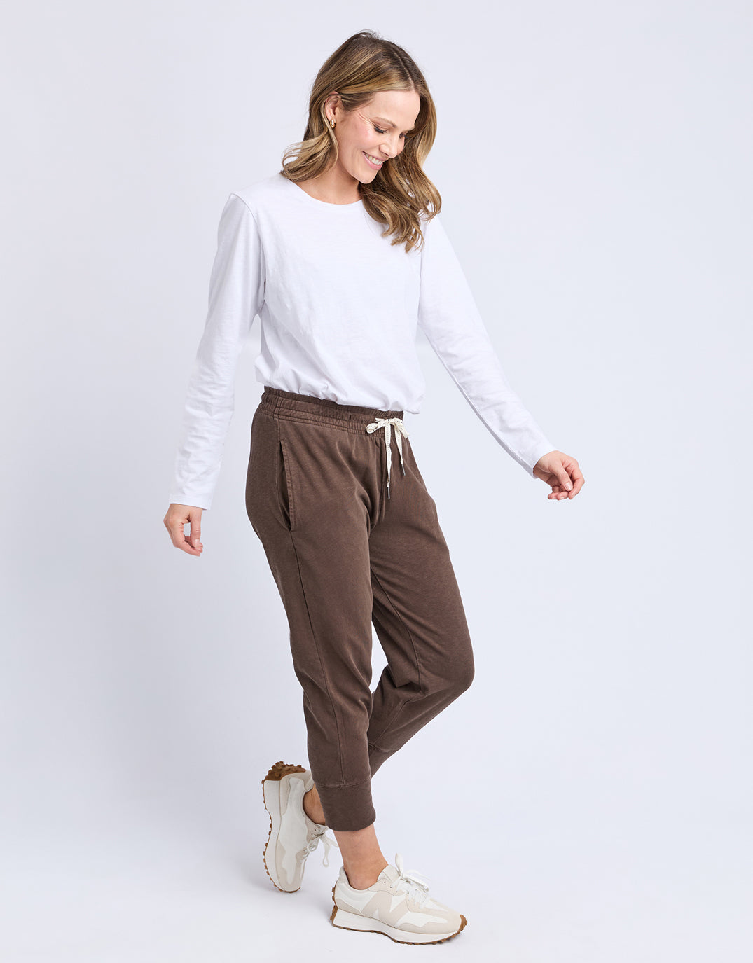 3/4 Brunch Pant - Coffee