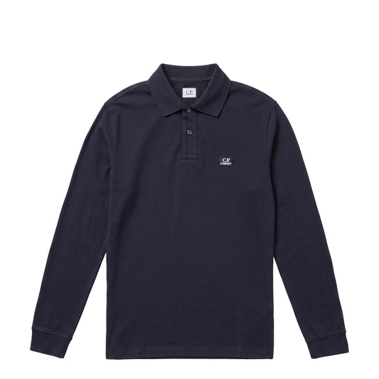 C.P. Company Stretch Piquet Long Sleeve Half Zip Polo