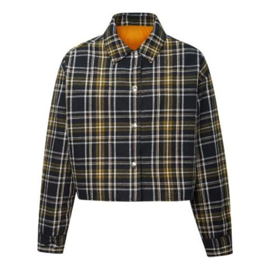 (WMNS) Converse Reversible Shirt-Style Jacket Asia Sizing 'Black Grey' 10019436-A02
