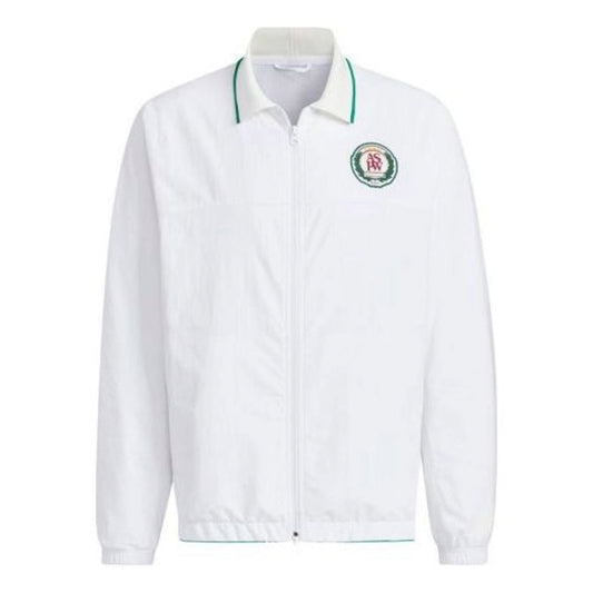 adidas Verbiage Woven Jacket Asia Sizing 'White' JE3627