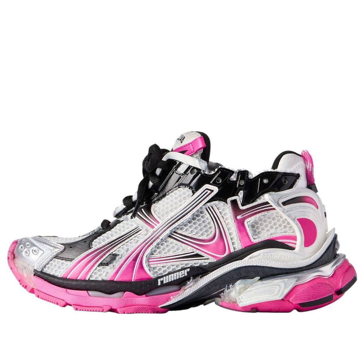 (WMNS) Balenciaga Runner Gradient 'White Pink Black' 772767WRUNG9155