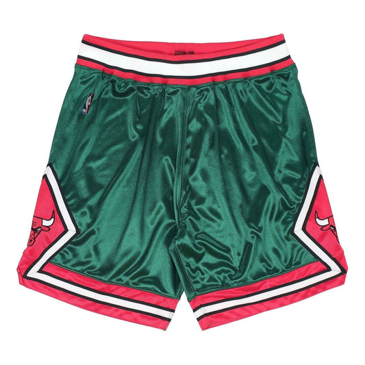 Mitchell & Ness Chicago Bulls Authentic Shorts 'Green Red' ASHRGS18115-CBUDKGN08 - Mitchell & Ness Professional Edition