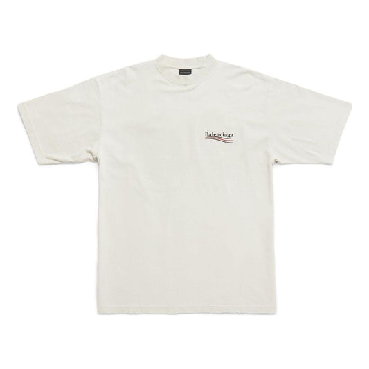 Balenciaga Political Campaign T-Shirt Large Fit 'Beige' 641675TNVG59170