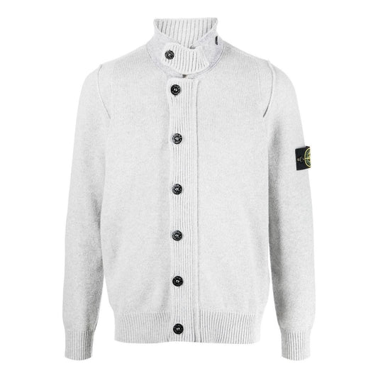 STONE ISLAND Cardigan Sweater 'Grey' 7715547A3-V0061