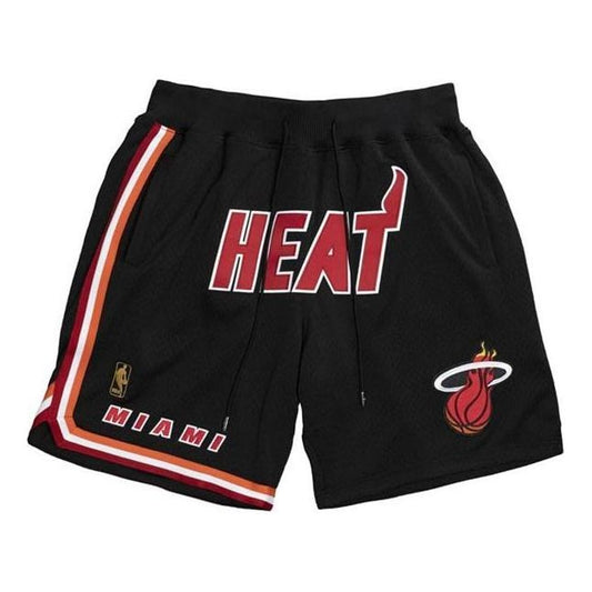 Mitchell & Ness x Just Don Miami Heat 1996-97 Logo Shorts 'Black' SHORDL20006-MHEBLCK96 - Mitchell & Ness Professional Edition