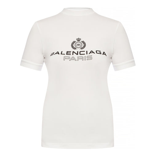 Balenciaga SS21 Alphabet Short Sleeve White 594603TGV479000
