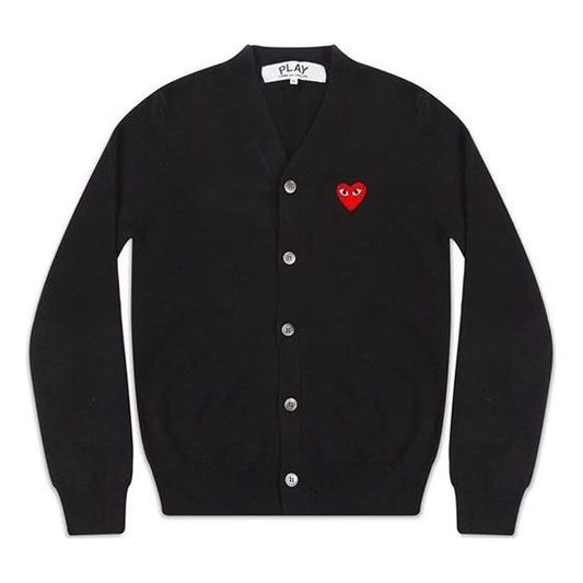COMME des GARCONS PLAY Cardigan Red Emblem 'Black' AZ-N008-051-1