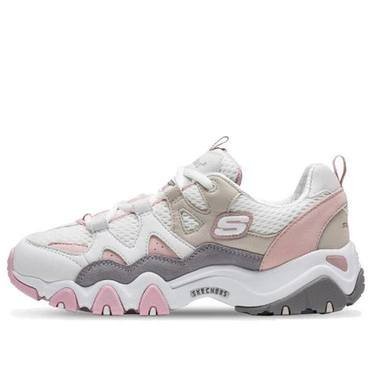 (WMNS) Skechers D'lites 2.0 Shoes White 99999693-WGPK