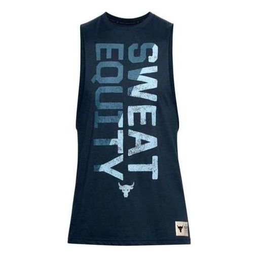 Under Armour Project Rock Tank Top 'College Navy' 1357185-408