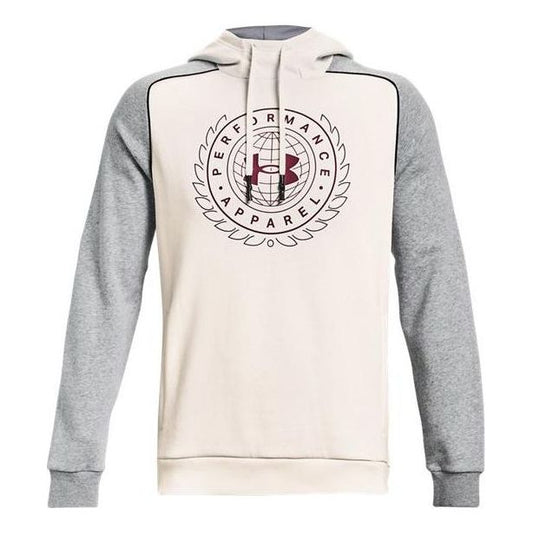 Under Armour Rival Varsity Fleece Hoodie 'Beige Grey' 1373831-112