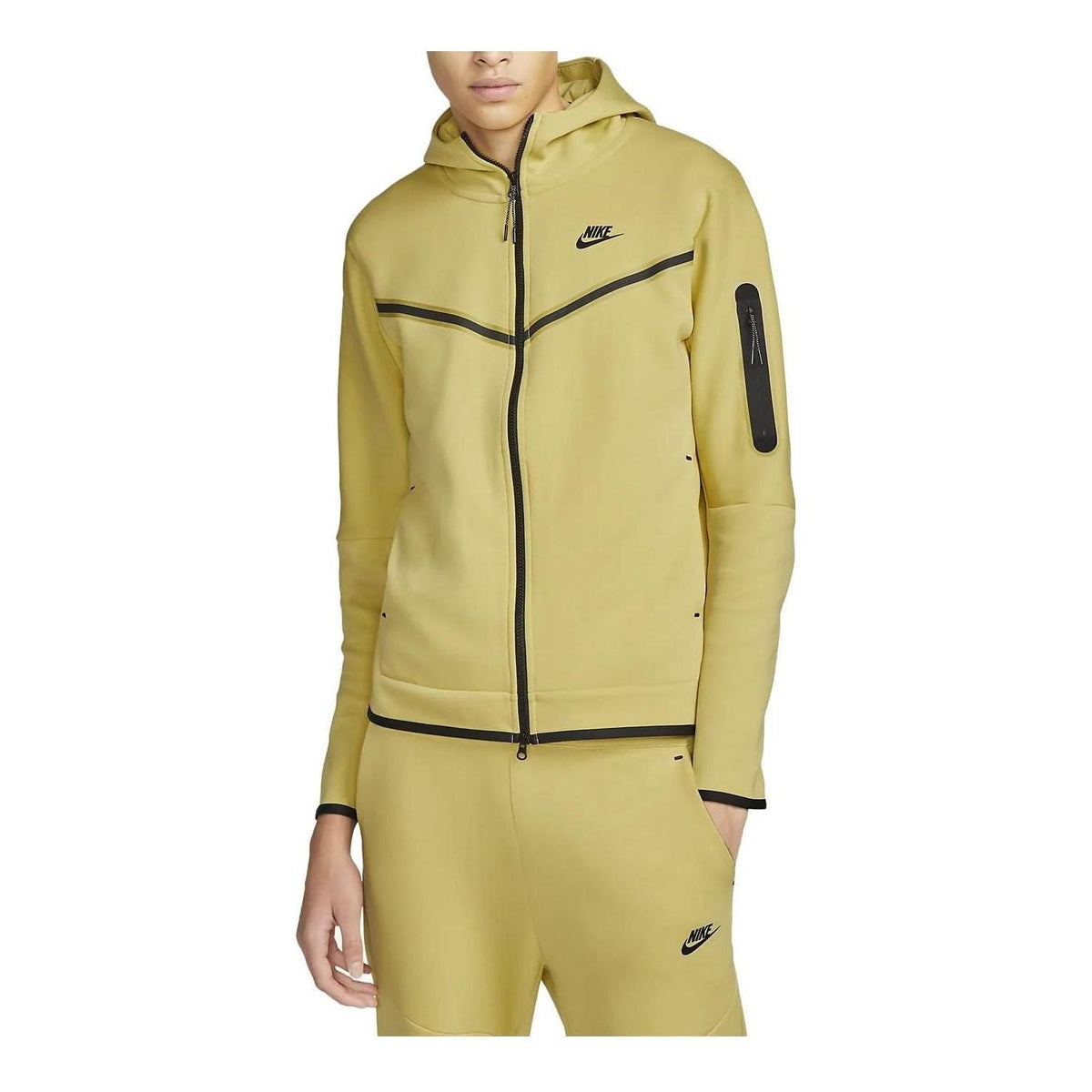 Nike Sportswear Tech Fleece Full-Zip Hoodie 'Saturn Gold' CU4489-700