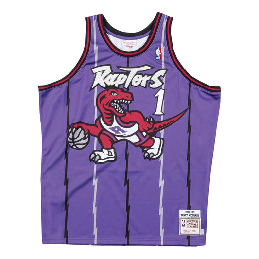 Mitchell & Ness NBA Tracy McGrady Toronto Raptors 1998/99 Road Jersey #1 AJY4GS18108-TRAPURP98TMC
