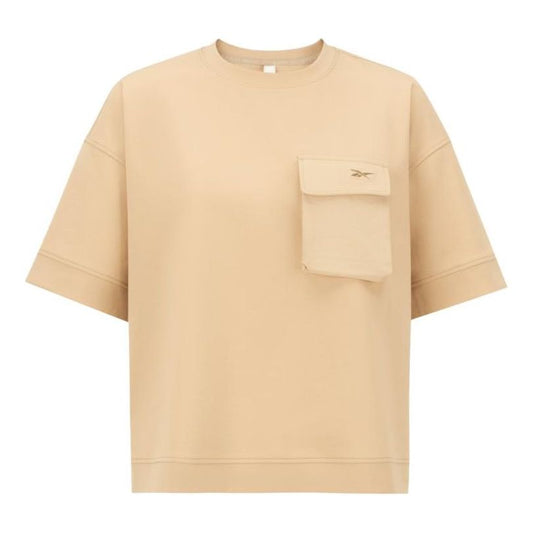 (WMNS) Reebok Pocket Short Sleeve Top 'Brown' 23RCS416WGK0